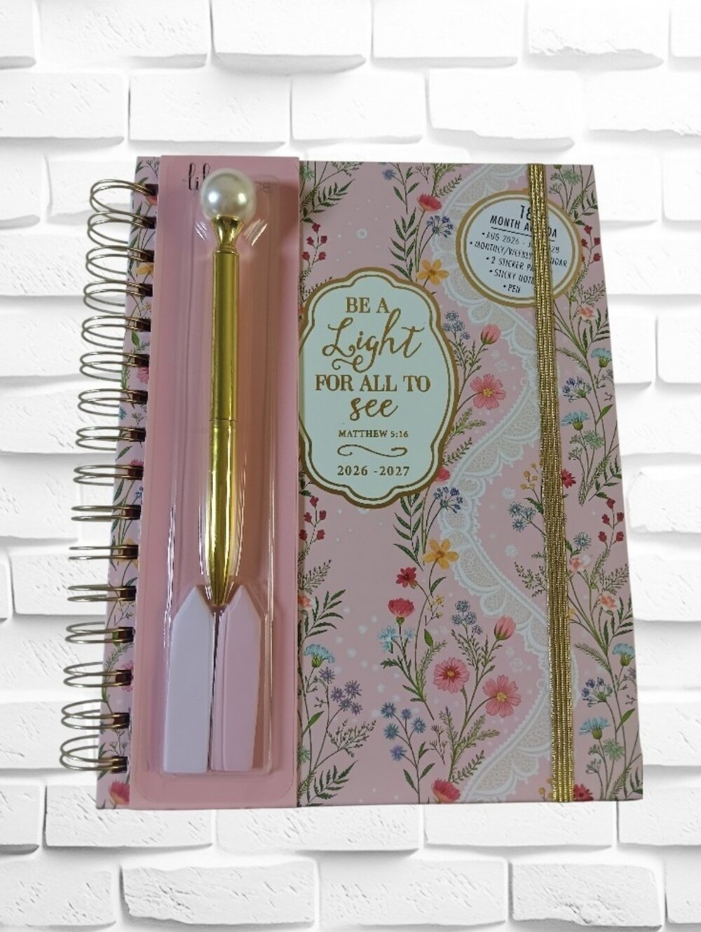 Lilagrace Floral Monthly-Weekly Planner